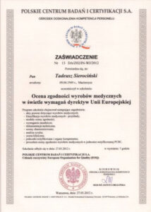 Certyfikaty i kompetencje w dziedzinie protetyki | WZSO image 11